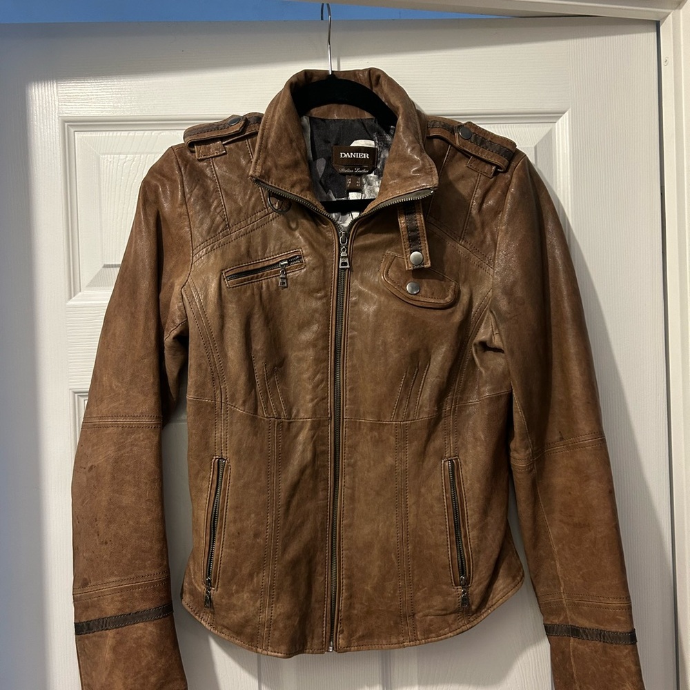 Danier Brown Leather Jacket